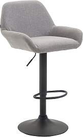 TPFLiving Barhocker Bragnum Gestell schwarz Stoff