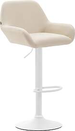 TPFLiving Barhocker Bragnum Gestell weiß