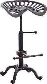 TPFLiving Barhocker Buddy One Metall - Bronze
