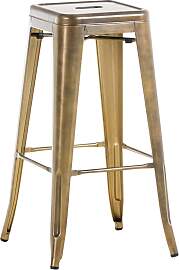 TPFLiving Barhocker Joy 2 Metall - Gold