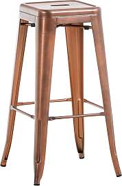 TPFLiving Barhocker Joy 2 Metall - Kupfer