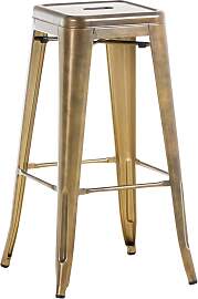 TPFLiving Barhocker Joy Metall - Gold