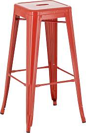 TPFLiving Barhocker Joy Metall - Rot