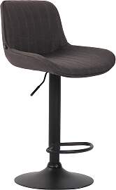 TPFLiving Barhocker Lento Gestell schwarz Stoff -