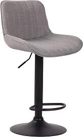 TPFLiving Barhocker Lento Gestell schwarz Stoff -