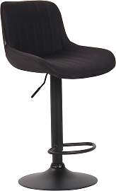 TPFLiving Barhocker Lento Gestell schwarz Stoff -