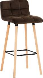 TPFLiving Barhocker London Gestell Holz Natura