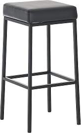 TPFLiving Barhocker Montana B Gestell schwarz