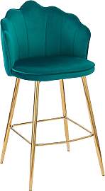 TPFLiving Barhocker Muschu Muscheldesign 2er Set