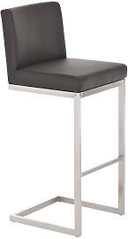 TPFLiving Barhocker Paragon Gestell Edelstahl