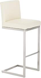 TPFLiving Barhocker Paragon Gestell Edelstahl