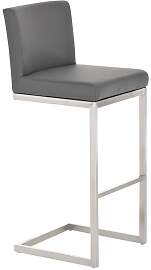 TPFLiving Barhocker Paragon Gestell Edelstahl