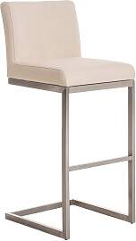 TPFLiving Barhocker Paragon Gestell Edelstahl