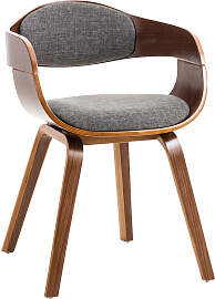 TPFLiving Besucherstuhl Kingsley Stoff Gestell