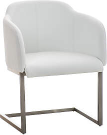 TPFLiving Besucherstuhl Magna Kunstleder Gestell