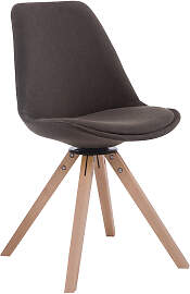 TPFLiving Besucherstuhl Troll Stoff Gestell