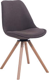 TPFLiving Besucherstuhl Troll Stoff Gestell