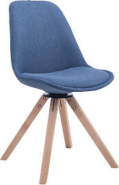 TPFLiving Besucherstuhl Troll Stoff Gestell