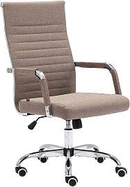 TPFLiving Bürostuhl Amadeus Stoff - Taupe