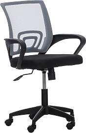 TPFLiving Bürostuhl Audrey mit Netzbezug - Grau