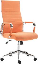 TPFLiving Bürostuhl Koro Stoff - Orange