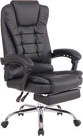 TPFLiving Bürostuhl OnixKunstleder - Schwarz