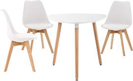 TPFLiving Essgruppe Libon - weiß Stück