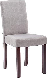 TPFLiving Esszimmerstuhl Ines Stoff Gestell Holz