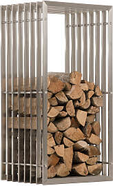 TPFLiving Kaminholzständer Ivory - Edelstahl /