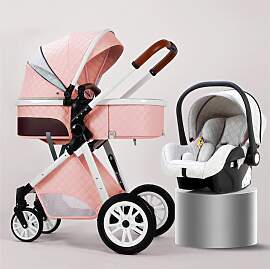 TPFLiving Kombi-Kinderwagen 3in1 Set - Modell 1