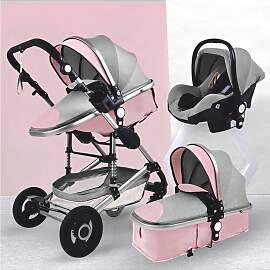 TPFLiving Kombi-Kinderwagen 3in1 Set - Modell 2