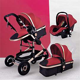 TPFLiving Kombi-Kinderwagen 3in1 Set - Modell 2