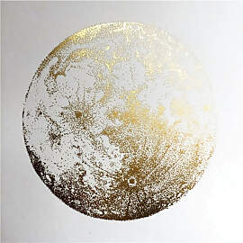 TPFLiving Kunstdruck auf Leinwand / Abstrakt Gold