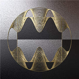 TPFLiving Kunstdruck auf Leinwand / Abstrakt Gold