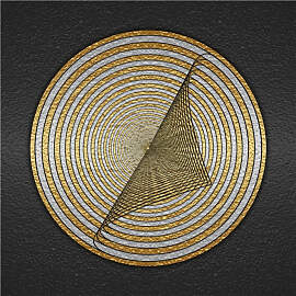 TPFLiving Kunstdruck auf Leinwand / Abstrakt Gold