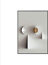 TPFLiving Leinwandbild Kunstdruck - Nordic Art