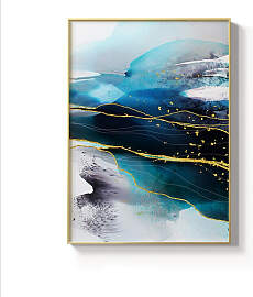 TPFLiving Leinwandbild Kunstdruck - Nordic Art