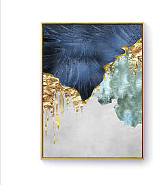 TPFLiving Leinwandbild Kunstdruck - Nordic Art