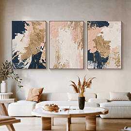 TPFLiving Luxus Poster Leinwand / Abstrakte