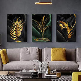 TPFLiving Luxus Poster Leinwand Abstrakte Motive