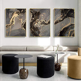 TPFLiving Luxus Poster Leinwand - Abstrakte