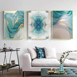 TPFLiving Luxus Poster Leinwand - Abstrakte