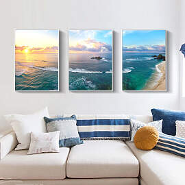 TPFLiving Luxus Poster Leinwand - Romantische