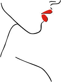 TPFLiving Luxus Poster Leinwandbild Abstrakte Dame 