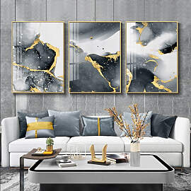 TPFLiving Poster Leinwand / Abstrakte Strukturen - 
