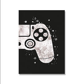 TPFLiving Poster Leinwand / Aquarell Gamepad,