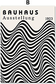 TPFLiving Poster Leinwand / Bauhaus - Geometrische 