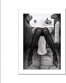 TPFLiving Poster Leinwand / Dekoration Toilette -