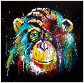 TPFLiving Poster Leinwand / Grafitti Art - Bunter, 
