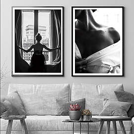TPFLiving Poster Leinwand / Impressionen Frau,
